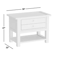 Millbrook 38" Natural Light Oak Nightstand