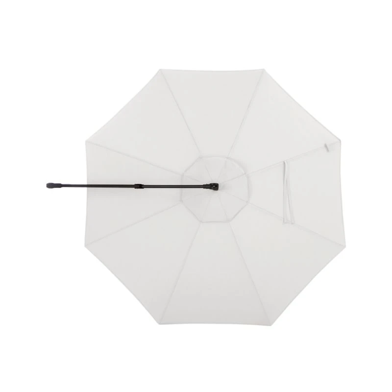 10' White Sand Sunbrella ® Round Cantilever Outdoor Patio Umbrella Canopy