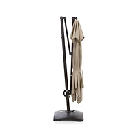 10' Square Cantilever Outdoor Patio Umbrella with Base