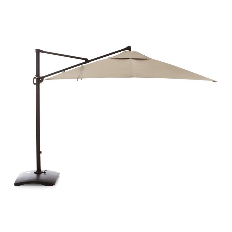 10' Square Cantilever Outdoor Patio Umbrella with Base