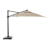 10' Square Cantilever Outdoor Patio Umbrella with Base