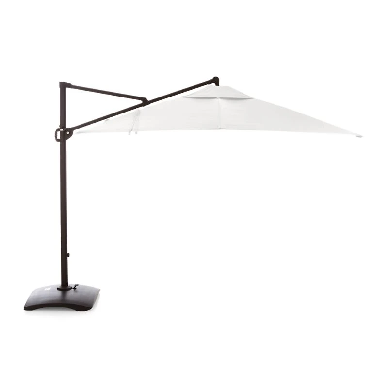 10' White Sand Sunbrella ® Square Cantilever Outdoor Patio Umbrella Canopy