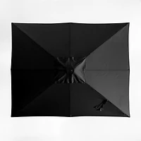 10' Rectangle Canvas Black Sunbrella® Outdoor Patio Umbrella Cover