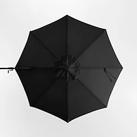 10' Round Canvas Black Sunbrella® Outdoor Cantilever Patio Umbrella Cover