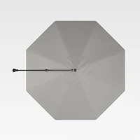 10' Sunbrella ® Graphite Round Cantilever Outdoor Patio Umbrella Canopy