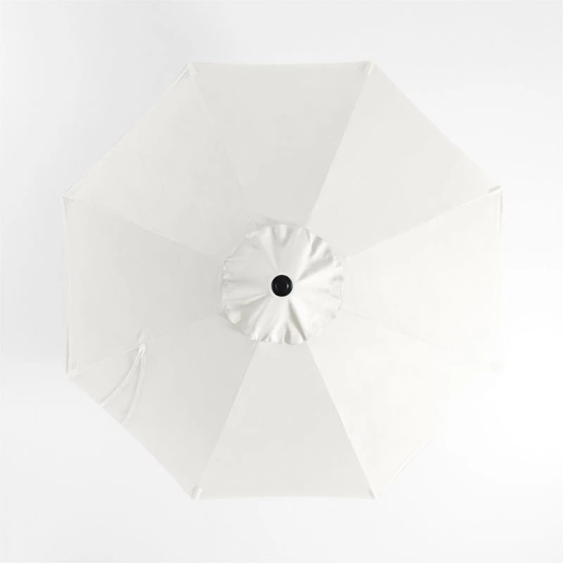 10' Round Canvas White Sunbrella® Outdoor Patio Umbrella Cover