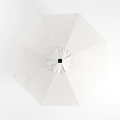 10' Round Canvas White Sunbrella® Outdoor Patio Umbrella Cover