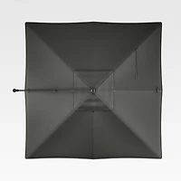 10' Sunbrella ® Charcoal Square Cantilever Outdoor Patio Umbrella Canopy