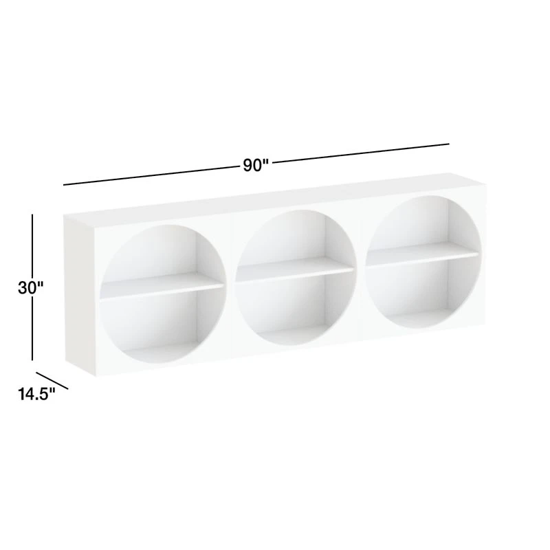 Twiggy Modular Glossy Ivory Kids Open Bookcases
