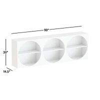 Twiggy Modular Glossy Ivory Kids Open Bookcases