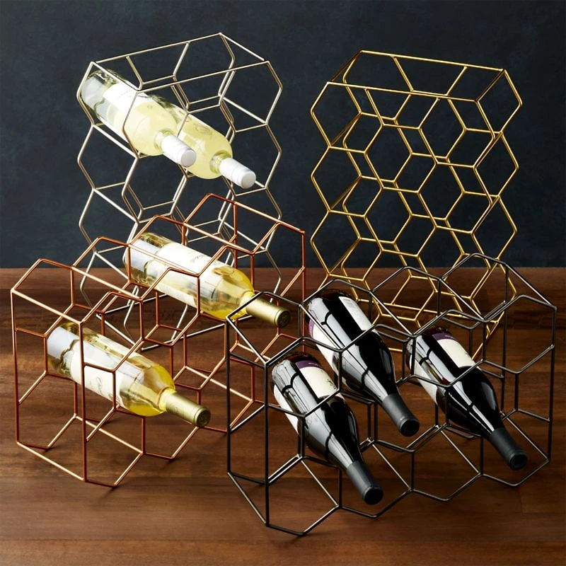 11 Bottle Wine Rack Silver