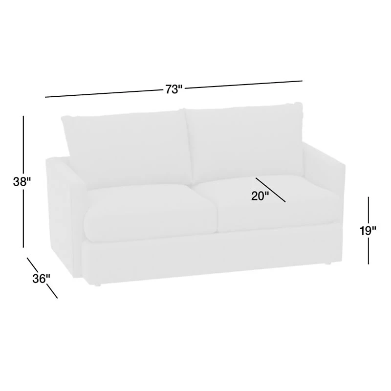 Lounge Classic 73" Apartment Sofa
