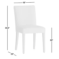 Lowe Light Brown Hair on Hide Dining Chair with Natural Wood Legs