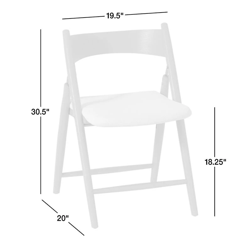 Petrie Black Ash Wood Folding Dining Chair