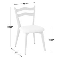 Hazel Brown Wood Dining Chair
