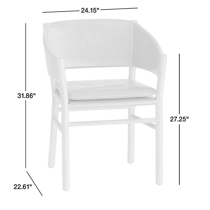 Clyde Brown Leather Dining Chair