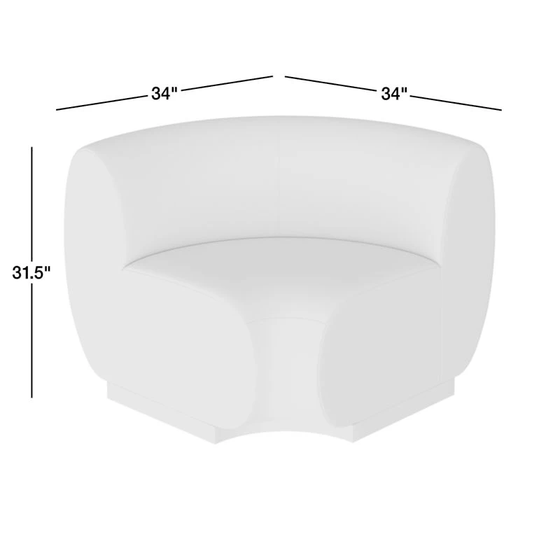 Leandro Hazel Green Rounded Corner Dining Banquette Chair
