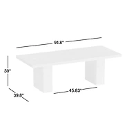 Ambrose 92" Mappa Burl Wood Dining Table
