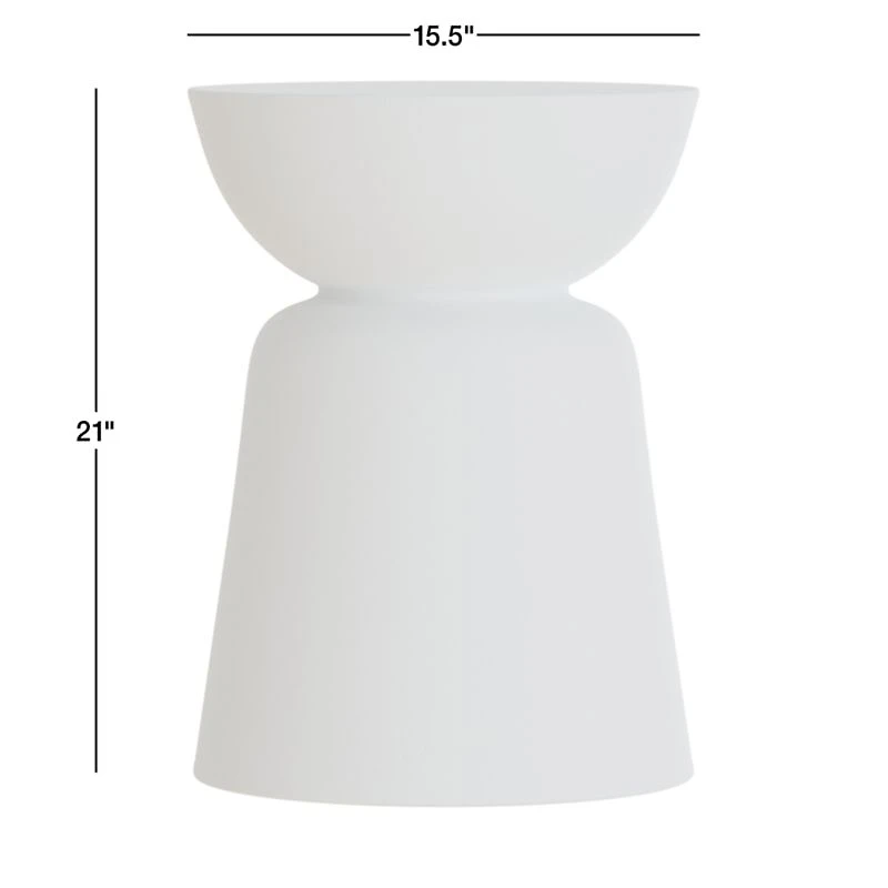 Fernando White Recycled Accent Table