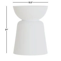 Fernando White Recycled Accent Table