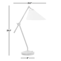 Avant Metal Task Lamp with Fabric Shade 28.2"