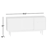 Tate 64.5" Walnut Storage Media Console