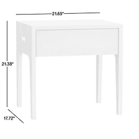 Nova Indigo Dyed Ash Wood Kids Nightstand with Drawer