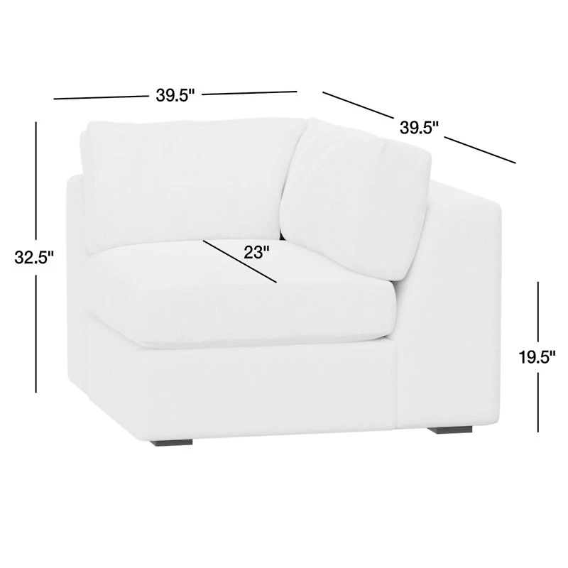 Oceanside Corner Chair Sectional Piece