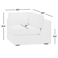 Oceanside Corner Chair Sectional Piece