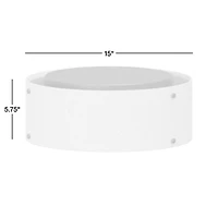 Soleil Fluted Glass Flush-Mount Light 15"