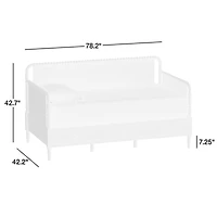 Jenny Lind Natural Maple Wood Spindle Kids Daybed With Storage