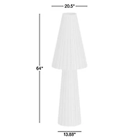 Tessere Rattan Floor Lamp 64"