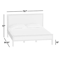 Keane Weathered Natural Wood Upholstered King Bed