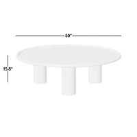 Cary Bronze Aluminum 50" Round Indoor/Outdoor Coffee Table