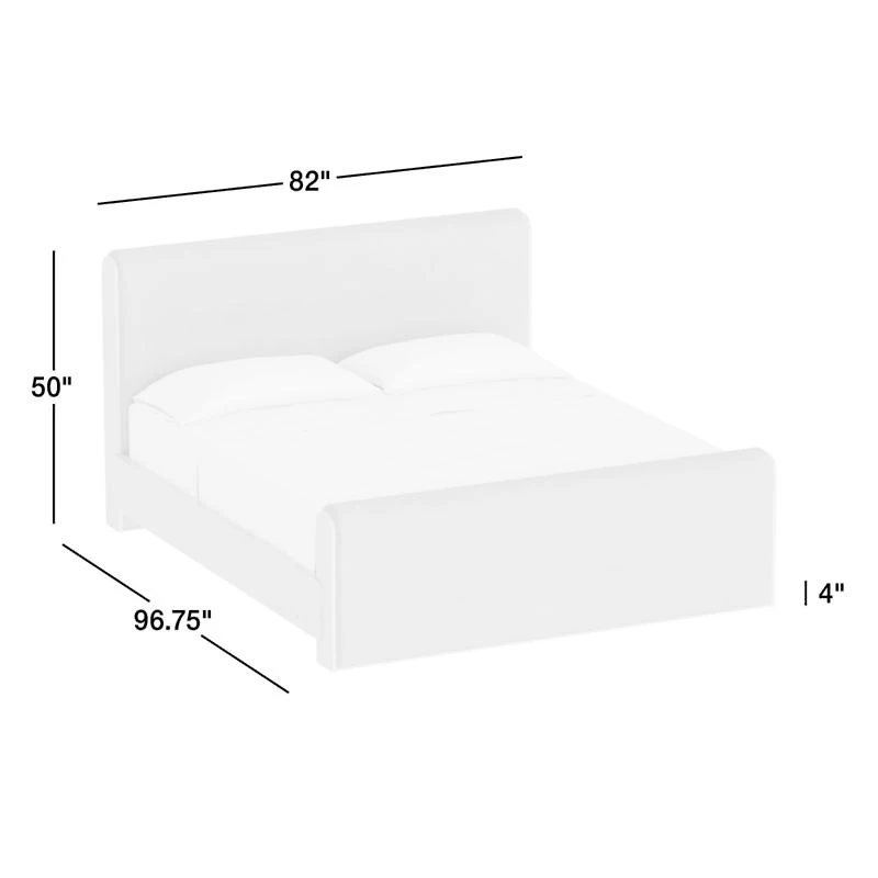 Sloane Cocoa Brown Upholstered  King Bed