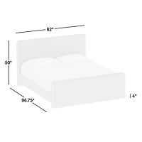 Sloane Cocoa Brown Upholstered  King Bed
