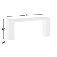 Romano 73" Marble Console Table