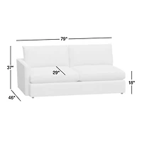 Lounge Deep Left-Arm Sofa Sectional Piece