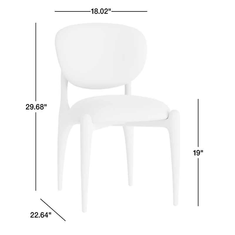 Via Toffee Brown Velvet Walnut Wood Dining Side Chair