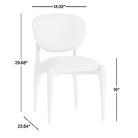Via Toffee Brown Velvet Walnut Wood Dining Side Chair