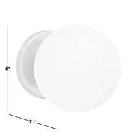 Alba White Alabaster Dual Wall Sconce and Flush Mount Light