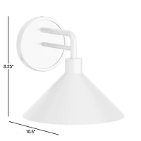 Andre Gunmetal Black Indoor/Outdoor Wall Sconce Light