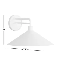 Andre Large Brass Indoor/Outdoor Wall Sconce Light