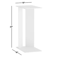 Cruz Burnished Brass Steel Rectangular C Table