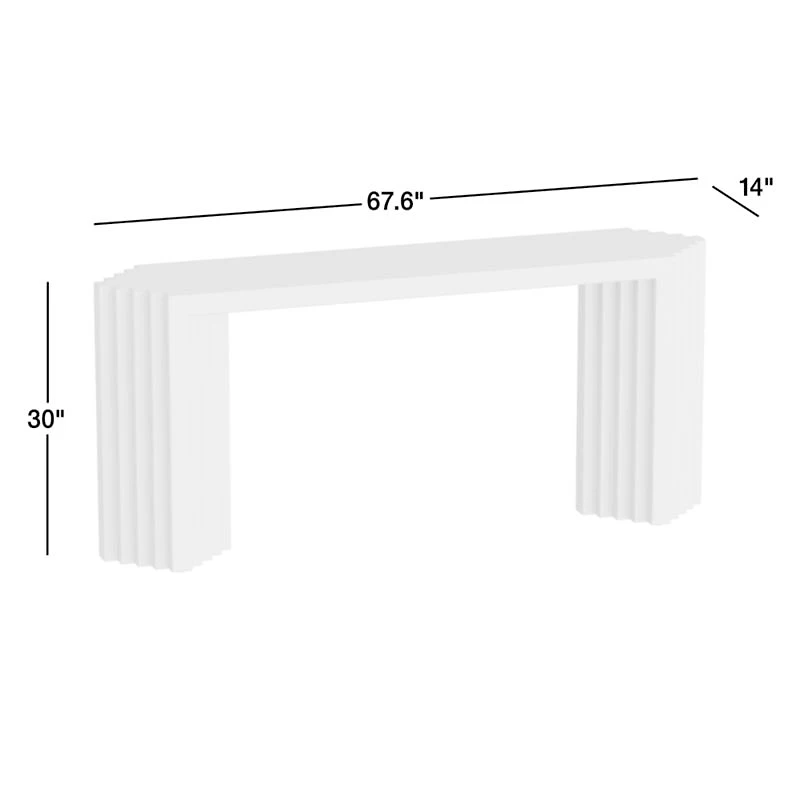 Medida 68" High Gloss Console Table