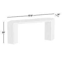 Medida 68" High Gloss Console Table