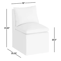Seascape Upholstered Outdoor Dining Chair