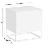 Casement 24" Black Metal 2-Drawer File Cabinet
