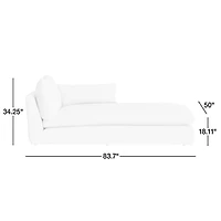 Unwind Slipcovered Right-Arm Chaise Lounge
