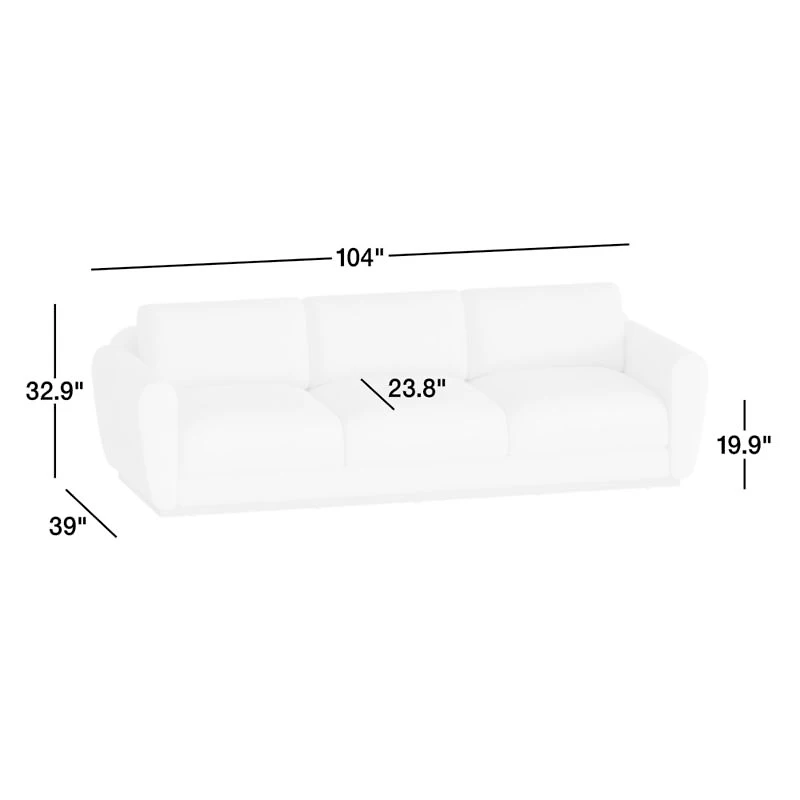 Deco 104" Sofa